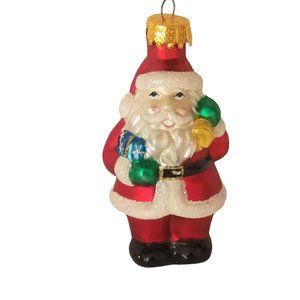 Christmas Ornament Hand Blown Glass Santa Claus Thomas Pacconi Classics 2003